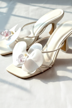 Floral heels - two pairs